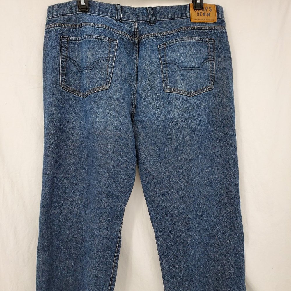Chaps Denim Straight Fit Jeans Blue Men's 40 x 30 - Picture 4 of 14